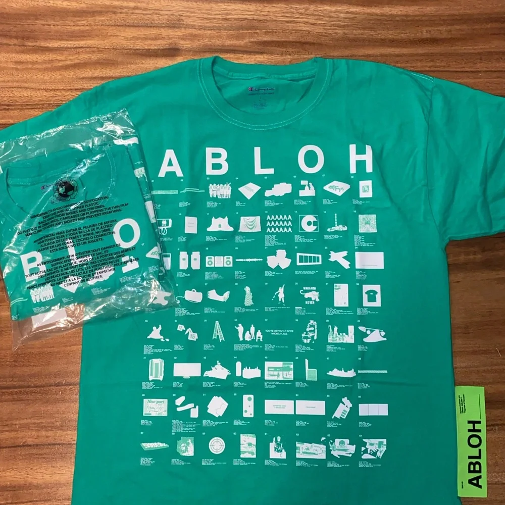 100% AUTHENTIC LIMITED EDITION VIRGIL ABLOH x CHAMPION x ICA – "COLLECTION TEE" - Picture 5 of 8